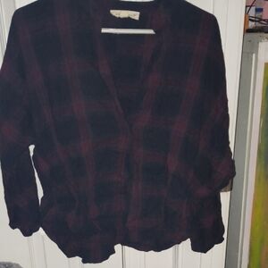 Lovestitch Plaid Jacket in Black and Red